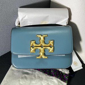 NEW TORY BURCH SMALL BLUE ELEANOR SHOULDER BAG